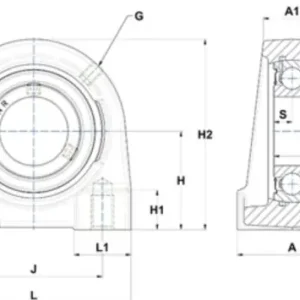 Zespół z oprawą żeliwną USPG.206 SNR Tani